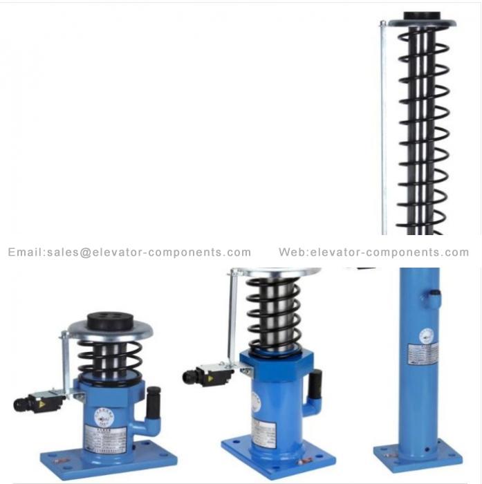 Passenger Elevator Oil Buffer Components with External Spring