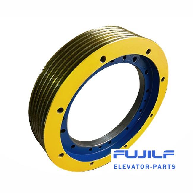 400x6x10 Mitsubishi Elevator Traction Wheel FUJILF Lift Components