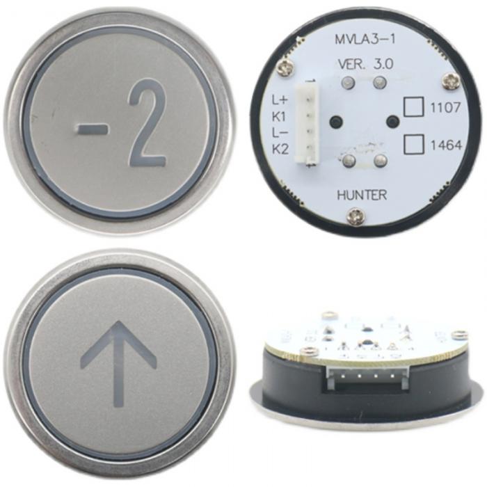 Elevator Button MVLA3-1 White Light Braille with Monarch FUJILF Elevator Components