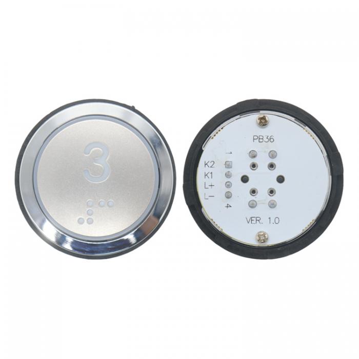 Elevator Round Braille PB36 Button FUJILF Lift Spare Parts