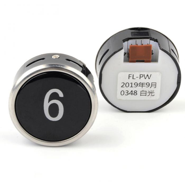 Hitachi FL-PW Round Button White Light FUJILF Elevator Components