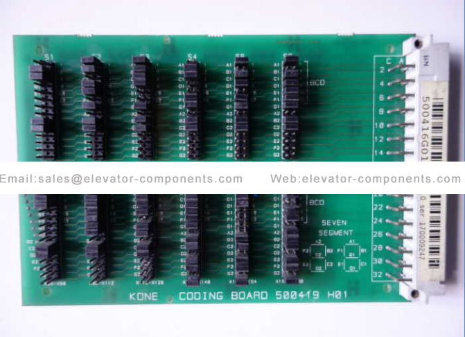 KONE PCB KM500416G01 Coding Board FUJILF Elevator Spare Parts