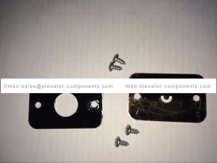 Elevator Lunar key door plates, rounded corners -black FUJILF Elevator Spare Parts