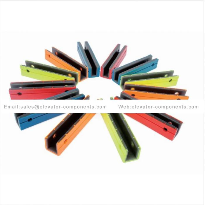 Elevator Components Guide Shoe with Coloured Insert