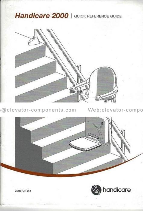 Elevator Stairlift Quick Reference Guide PDF FUJILF Elevator Spare Parts